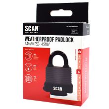 Scan Weatherproof Laminated Steel Padlock