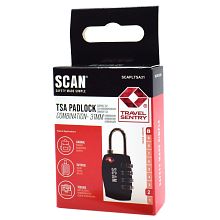 Scan TSA Zinc Alloy Combination Padlock 31mm