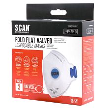 Scan Fold Flat Valved Disposable Mask FFP2