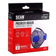 Scan Premier Fold Flat Odour Valved Mask FFP2