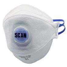 Scan Tri Fold Valved Disposable Mask FFP2 (3)