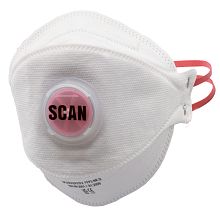 Scan Tri Fold Valved Disposable Mask FFP3 (3)
