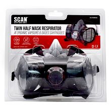 Scan Twin Half Mask Respirator with A1 Cartridges